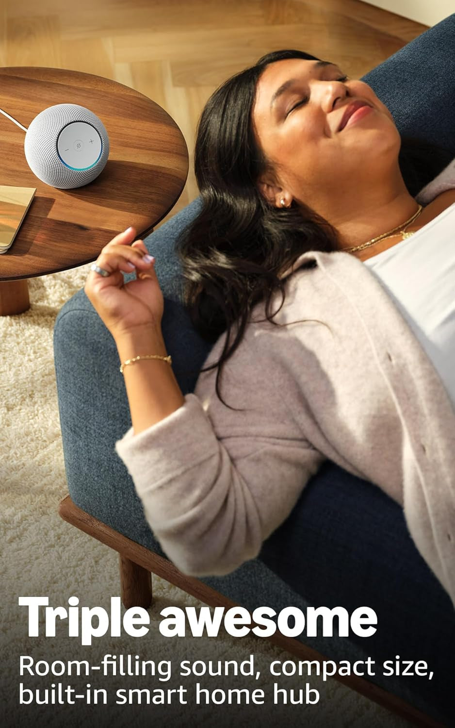 Echo Dot Max, Alexa Speaker with Room-Filling Sound and Built-In Smart Home Hub, with Alexa+ Early Access, Glacier White