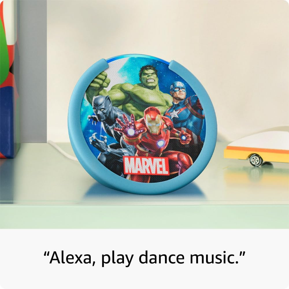 Echo Pop Kids (Newest Model), Designed for Kids, with Alexa+ Early Access, Parental Controls, Includes 6 Months of  Kids+, Disney Princess