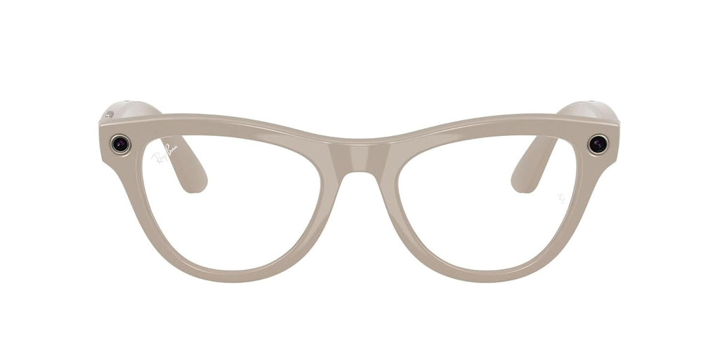 Ray-Ban Skyler (Gen 1) AI, Photo and Video Capture - Shiny Chalky Grey, Transitions® Sapphire Lenses