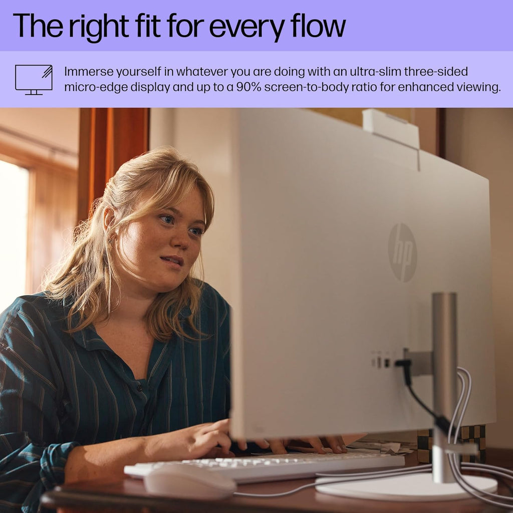 27 Inch All-In-One Desktop PC, FHD Display, AMD Ryzen 7 7730U, 32 GB RAM, 1 TB SSD, AMD Radeon Graphics, Windows 11 Home, 27-Cr0012 (2024)
