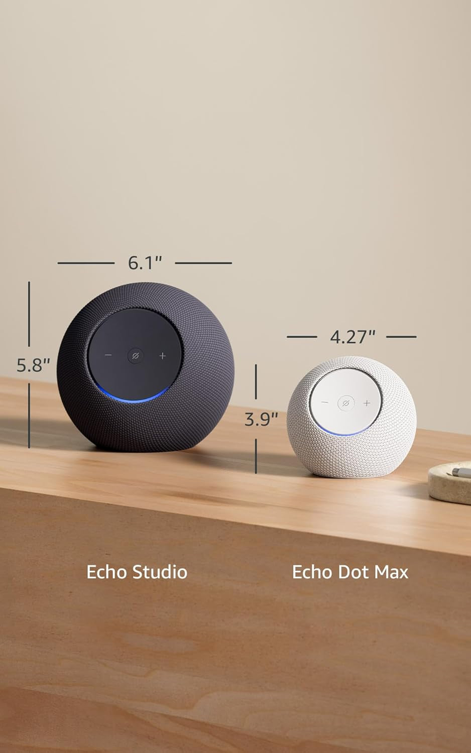 Echo Dot Max, Alexa Speaker with Room-Filling Sound and Built-In Smart Home Hub, with Alexa+ Early Access, Glacier White