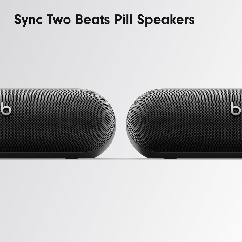 Pill - Portable Bluetooth Speaker - up to 24H Battery Life, Water Resistant, Bluetooth, Apple & Android Compatible, Seriously Loud Sound for Home, Outdoor and Travel - Matte Black