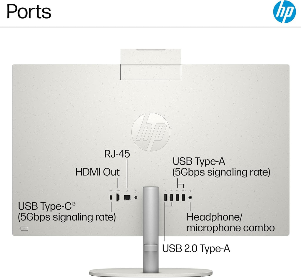 27 Inch All-In-One Desktop PC, FHD Display, AMD Ryzen 7 7730U, 32 GB RAM, 1 TB SSD, AMD Radeon Graphics, Windows 11 Home, 27-Cr0012 (2024)