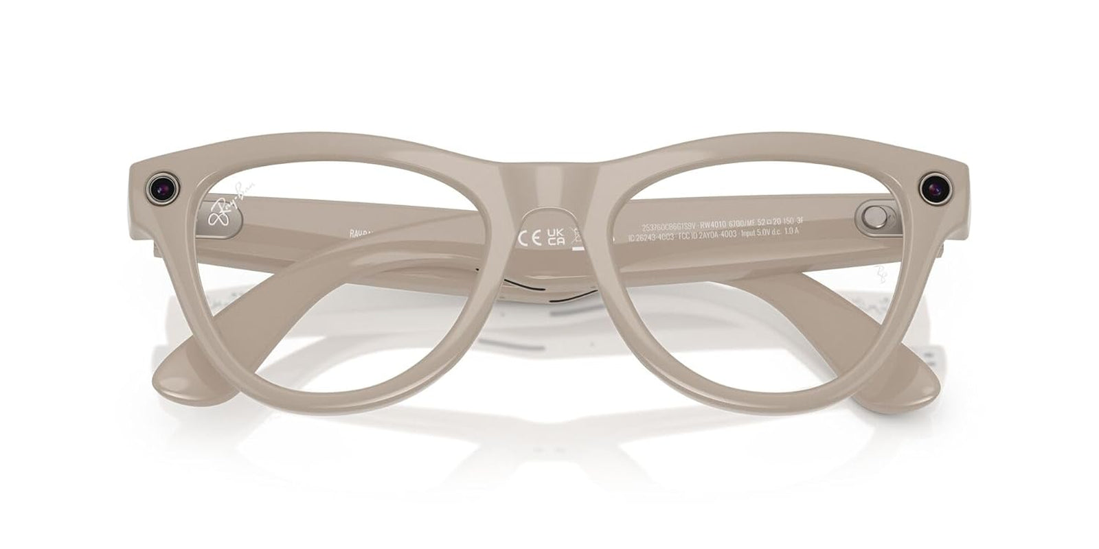 Ray-Ban Skyler (Gen 1) AI, Photo and Video Capture - Shiny Chalky Grey, Transitions® Sapphire Lenses
