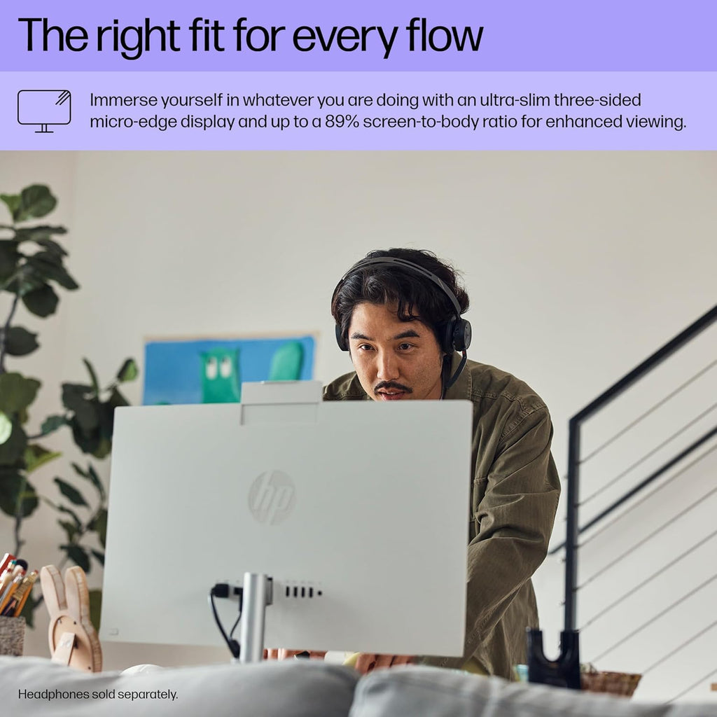 24 Inch All-In-One Desktop PC, FHD Display, AMD Ryzen 7 7730U, 16 GB RAM, 512 GB SSD, AMD Radeon Graphics, Windows 11 Home, 24-Cr0032 (2024)