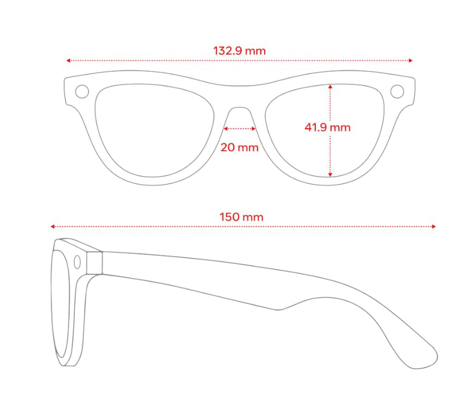 Ray-Ban Skyler (Gen 1) AI, Photo and Video Capture - Shiny Chalky Grey, Transitions® Sapphire Lenses