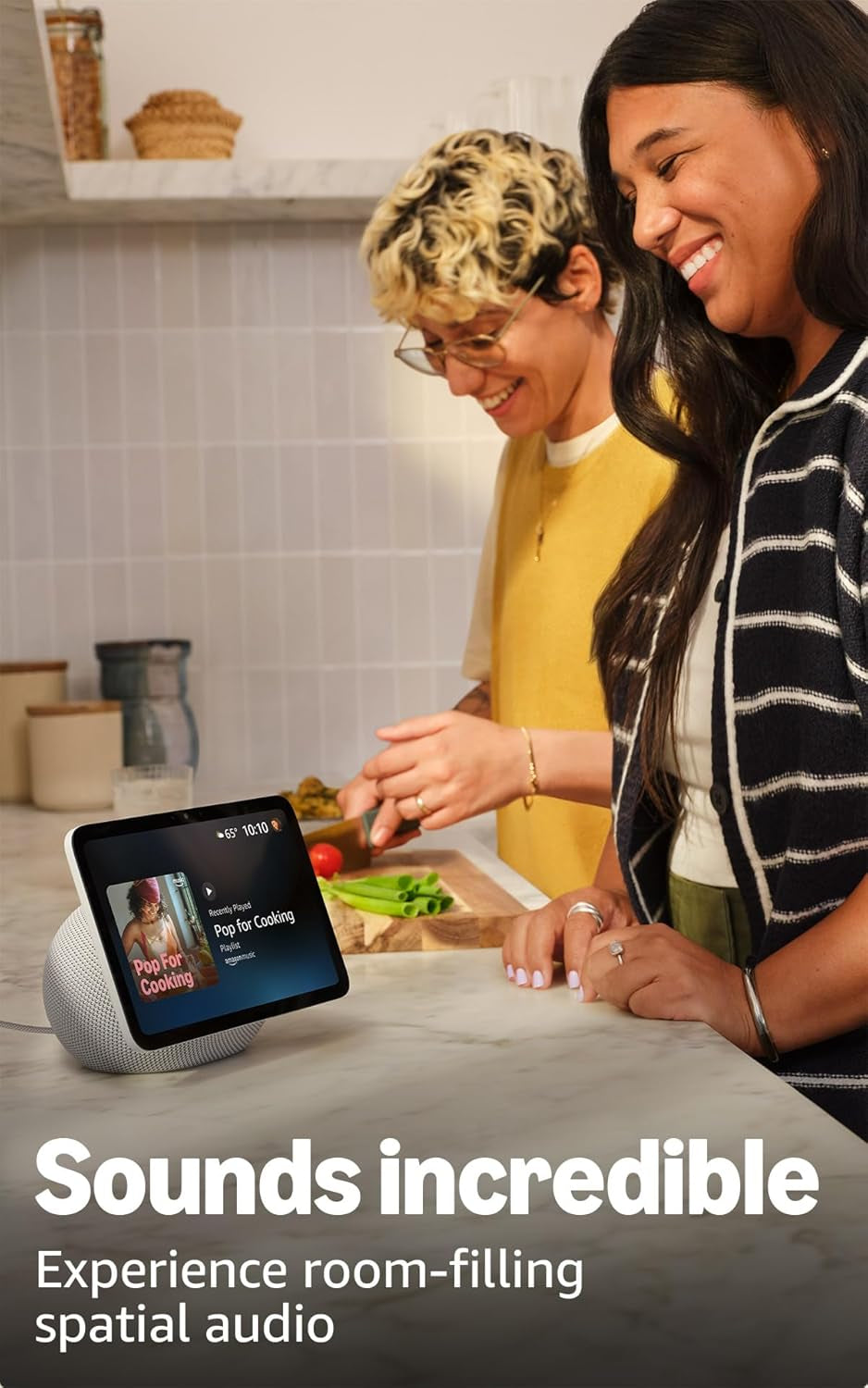 Echo Show 8 (Newest Model), Vibrant HD 8.7" Display with Spatial Audio, with Alexa+ Early Access, Graphite