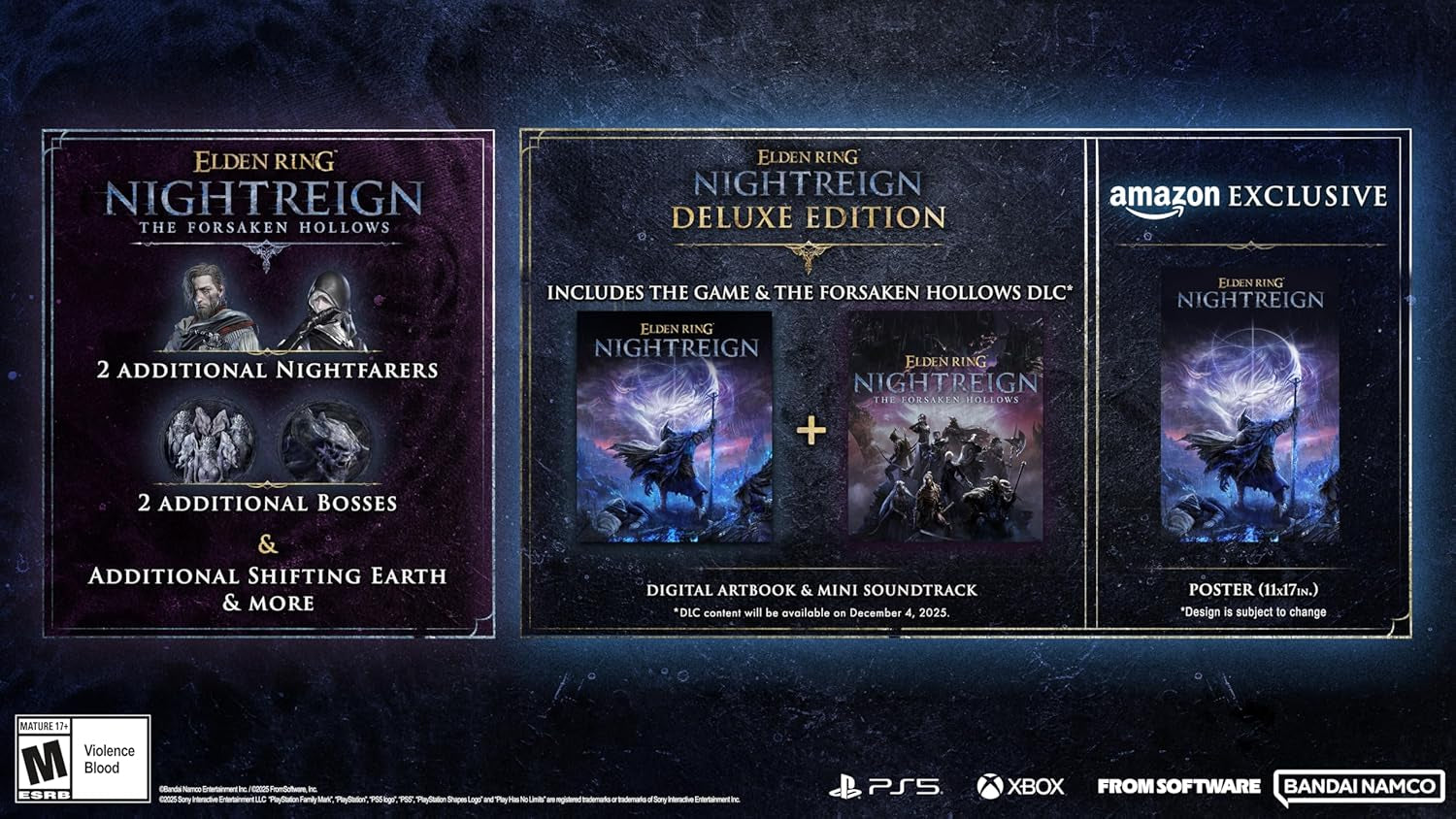 ELDEN RING NIGHTREIGN PS5 Amazon Exclusive Deluxe Edition