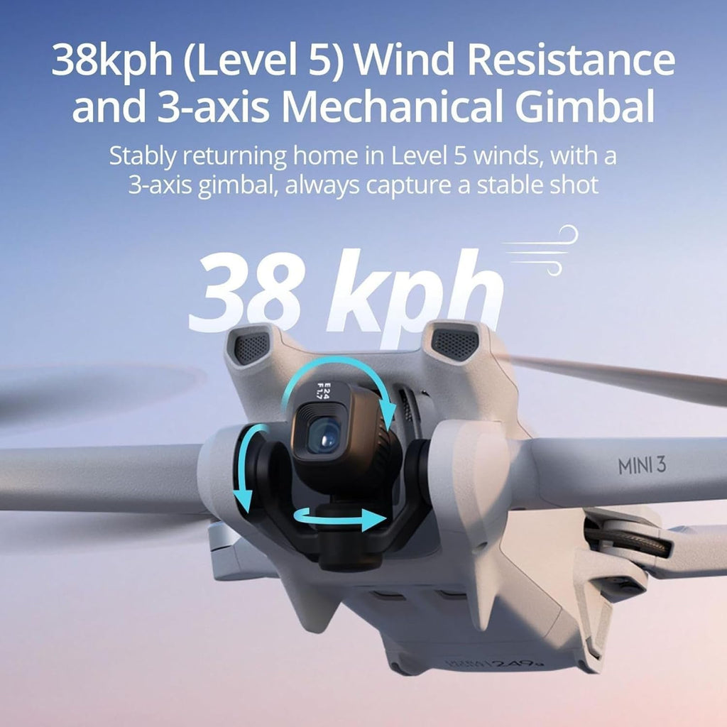 Mini 3 Fly More Combo ( RC), Drones with Camera for Adults 4K, 3 Batteries for 114-Min Flight Time, Vertical Shooting, 32800Ft (10Km) Video Transmission, Lightweight Mini Drone for Beginners
