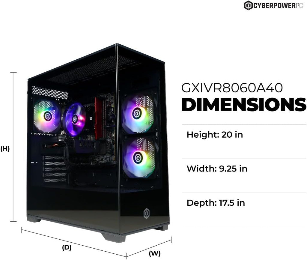 Gamer Xtreme VR Gaming PC, Intel Core I5-13400F 2.5Ghz, Geforce RTX 5060 8GB, 16GB DDR5, 1TB Pcie 4.0 SSD, Wifi Ready & Windows 11 Home (Gxivr8060A40)